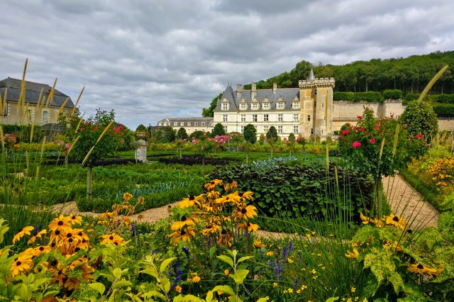 Castillo y jardines de Villandry en Touraine Indre et Loira