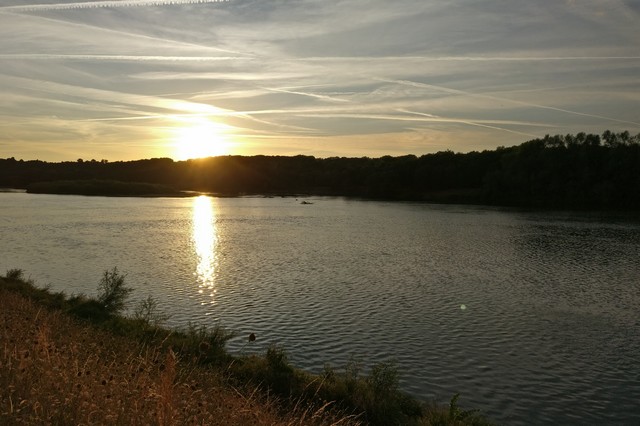 Coucher de soleil bords de Loire